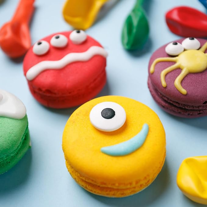 Candy Eyes for Decorating Edible Small Candy Eyes Eyeballs Halloween Sprinkles for Cake Cupcakes Toppers Cookies Baking Decoratings Christmas (7mm Eyes)