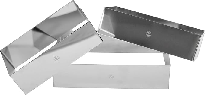NEWLINE NY Stainless Steel Cake Mousse Ring Molding Forming (Rectangular Cake Pastry Rings)