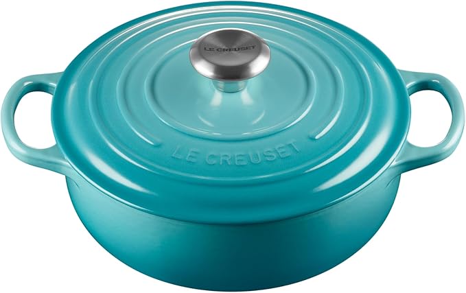 Le Creuset Enameled Cast Iron Signature Sauteuse Oven, 3.5 qt., Caribbean
