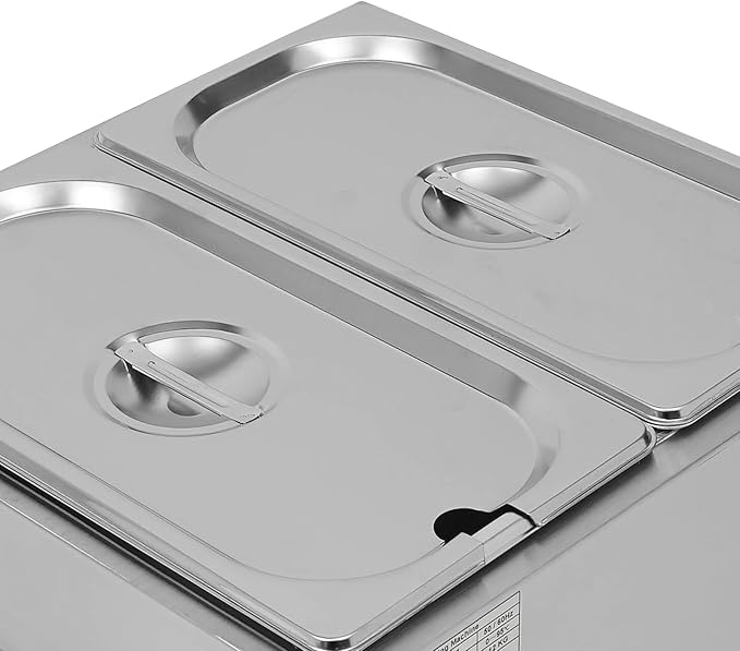 Chocolate Tempering Machine 32-203°F Commercial Chocolate Melting Pot 26.46 lbs Stainless Steel Food Warmer Air-heating Chocolate Fondue with Lid for Restaurant Home Party (Double Pots)