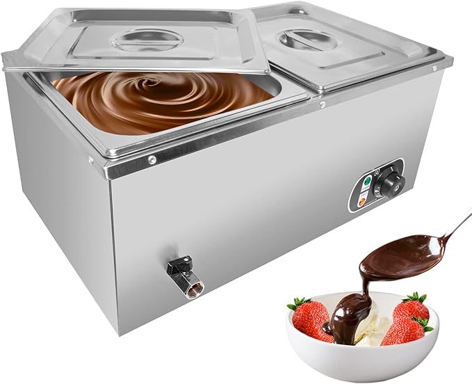 ALDKitchen Bain Marie Food Warmer | Electric Steam Buffet Warmer | 110V (2 tanks)