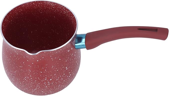butter warmer Pan, Non Stick Milk Pan Mini Coffee Pot Saucepan Lightweight Kitchen Cooking Pot Aluminium Alloy Saucepan Cooking Pots Pot Stone Pot(red)