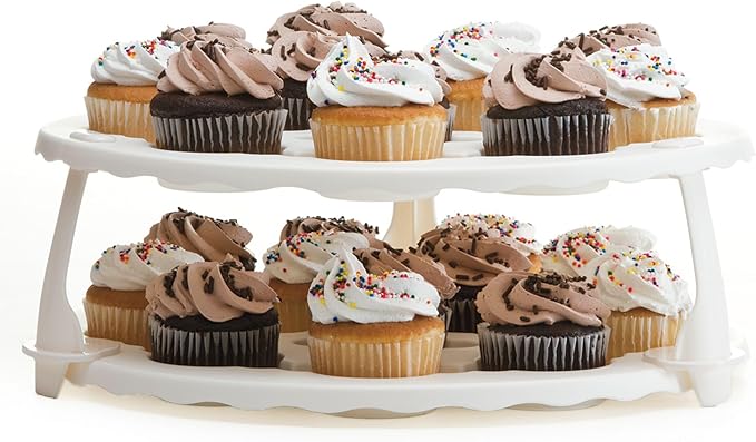 PrepWorks Collapsible Cupcake Carrier - 12-Cup Capacity, Foldable Design for Easy Storage and Transport of Cupcakes and Muffins