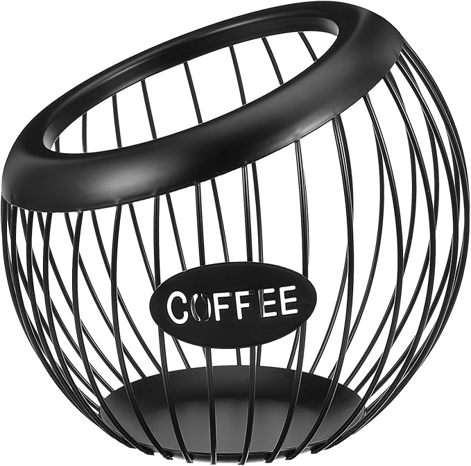 Coffee Pod Holder,K Cup Holders for Counter,Large Capacity K-cup Organizer, Coffee Station Organizer,Metal Coffee Pods Storage