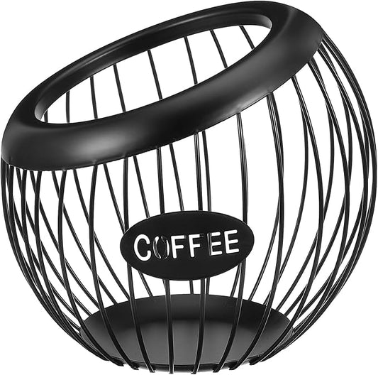 Coffee Pod Holder,K Cup Holders for Counter,Large Capacity K-cup Organizer, Coffee Station Organizer,Metal Coffee Pods Storage