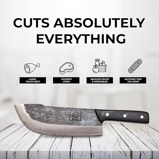 COOLINA The Ultimate Trio Professional Kitchen High-Carbon Steel Knife Set | Handmade Knives for Daily Kitchen Tasks | Full Tang, Ergonomic, Razor Sharp (Tungsten, Galba, Daozi)