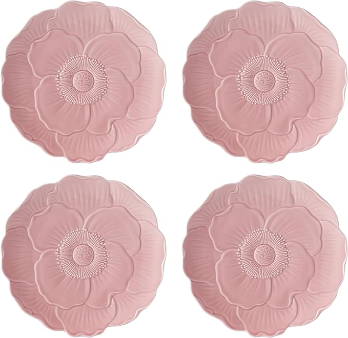 Lenox 897768 Butterfly Meadow Floral Accent Plates, Pink, Set of 4
