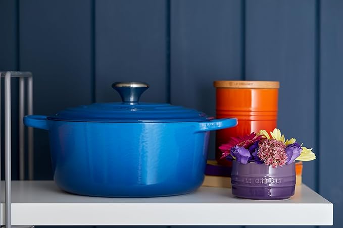Le Creuset Enameled Cast Iron Signature Round Dutch Oven, 4.5 qt., Marseille