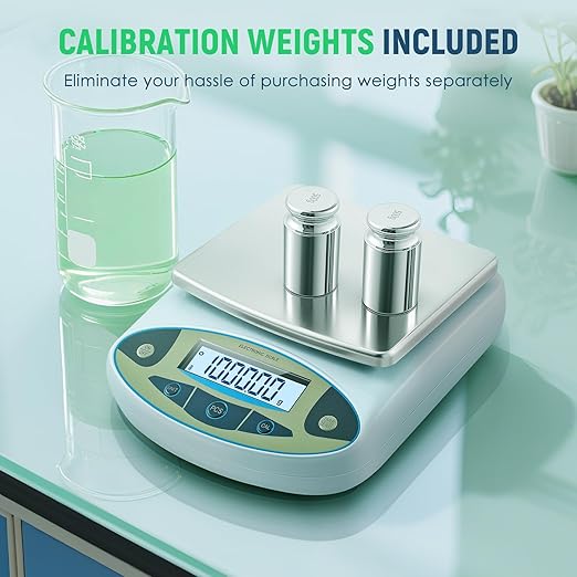 Antstone lab Scale 6000g x 0.01g Digital Gram Scale 0.01g Accuracy High Precision Scientific Analytical Balance for Laboratory, Jewelry Weighing (6000g, 0.01g)