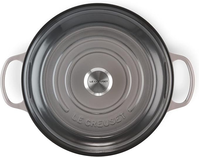 Le Creuset Enameled Cast Iron Signature Braiser, 3.5 qt., Oyster