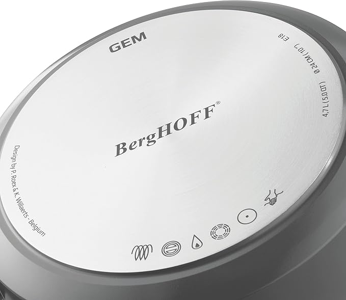 BergHOFF GEM 5Pc Non-stick Cookware Set, Best for Glass Top Cooktop and Gas Stove