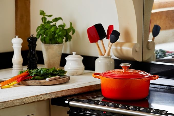 Le Creuset Enameled Cast Iron Signature Round Dutch Oven, 5.5 qt., Flame