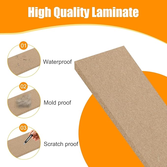 【Five Solid Wood Countertop Steel Shelf】 57.48×29.53×11.81 inches Steel and Wood Combination Storage Cabinet Adjustable Tier Height Multifunctional Shelf for Living Room and Study Room