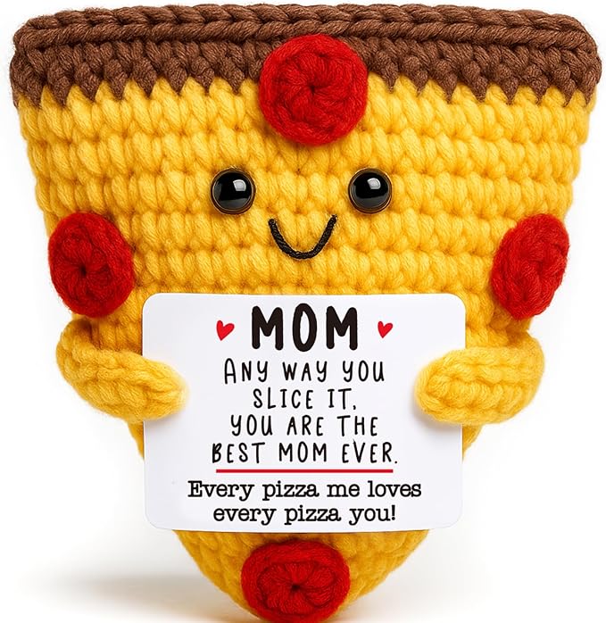 OCCdesign Mini Mom Christmas Birthday Gifts from Daughter Son Husband Cute Handmade Crochet for Mother Mommy New Bonus Stepmom Mother-in-Law Best Mom Ever Gifts Christmas Ideas Funny Moms Xmas Decor