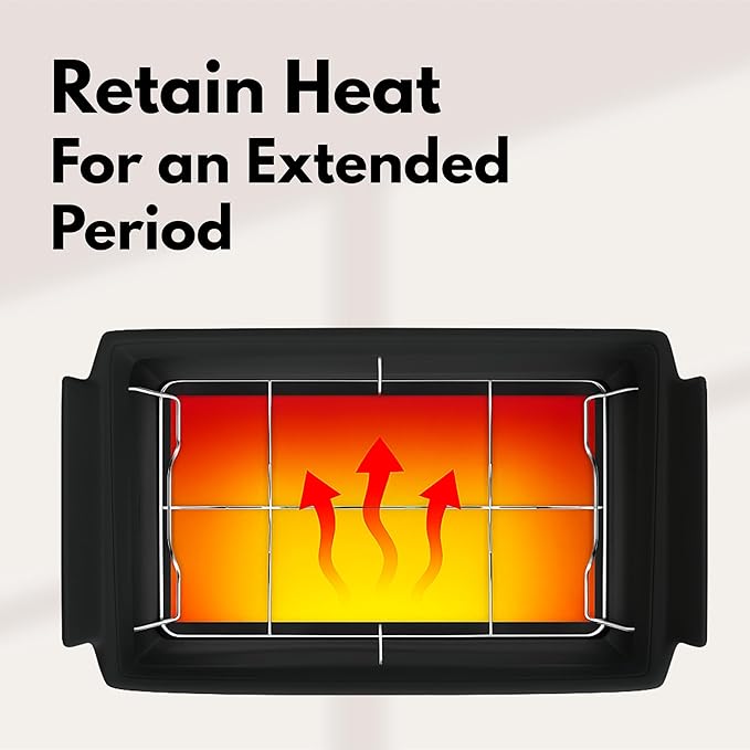 Chafer Wind Guard by Merchlio- 4 Pack | Handle Covered Chafer Dish Covers | Fitted, Washable & Elegant Buffet Decor | Functional Catering Wind Guard | Black