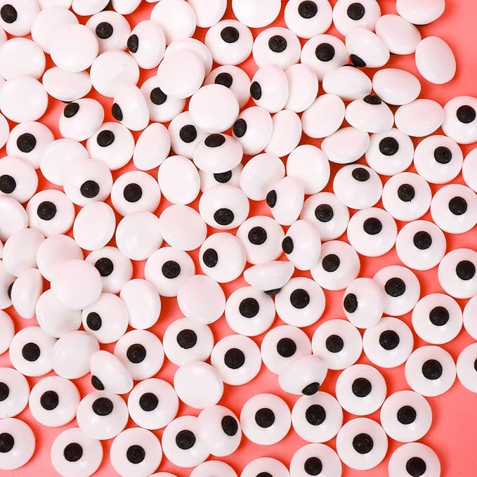 Candy Eyes for Decorating Edible Small Candy Eyes Eyeballs Halloween Sprinkles for Cake Cupcakes Toppers Cookies Baking Decoratings Christmas (1cm Eyes)