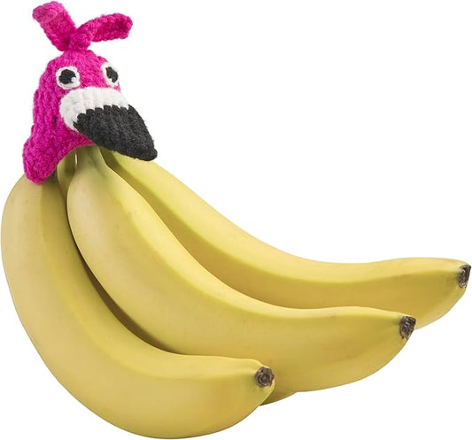 NANA HATS Banana Freshness Preserver, Keep Bananas Fresh Longer, Ideal for Organic Bananas, Innovative Banana Holder for Home Use, Extend Freshness of Your Fruit, AS SEEN ON SHARK TANK, Flamingo