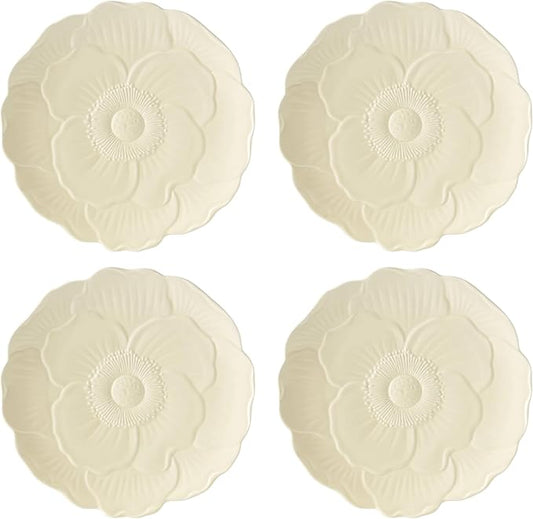 Lenox 897770 Butterfly Meadow Floral Accent Plates, Yellow, Set of 4