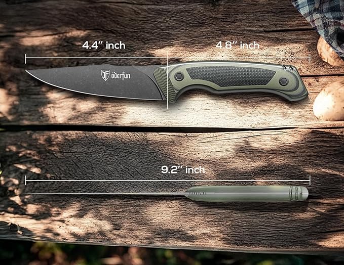 5.5 Inch Kitchen Utility Knife - German Rust-Resistant Full-Tang Steel, G10 Handle - Professional Outdoor Chef Knife for Fruit & Vegetable Slicing, Paring & Tomatoes (Knife For Men)