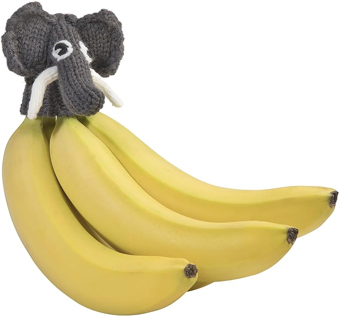 NANA HATS Banana Freshness Preserver, Keep Bananas Fresh Longer, Ideal for Organic Bananas, Innovative Banana Holder for Home Use, Extend Freshness of Your Fruit, AS SEEN ON SHARK TANK, Elephant