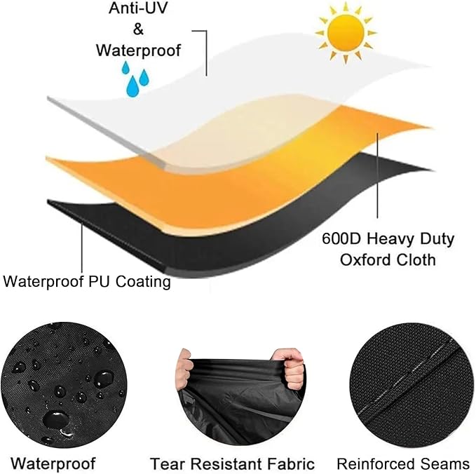 Pizza Oven Cover for Blackstone 2238 2379 Leggero Tabletop Pizza Oven, Heavy-Duty Waterproof Portable Outdoor Grill Cover for Blackstone 5967 Table Top Accessory