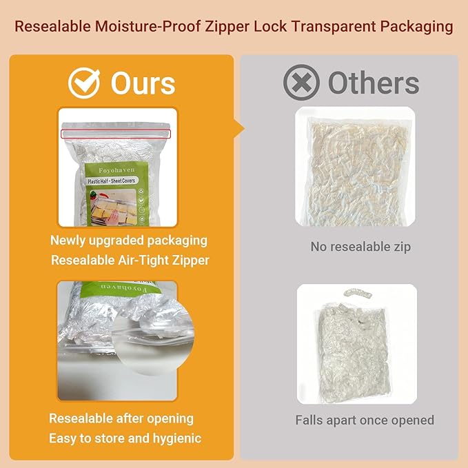 50 Pcs Extra Large Elastic Reusable Plastic Covers - 13x18 In for Half Sheet Pans & 10-19 In Bowls, BPA Free Transparent Lids for Dough Proofing, Meal Prep & BBQ