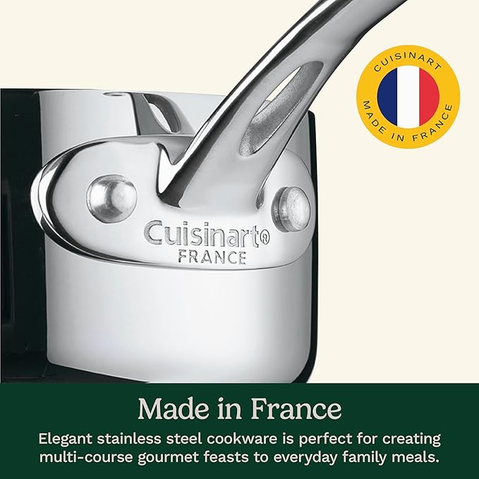 Cuisinart FCT-13 13-Piece Cookware Set French Classic Tri-Ply, Silver
