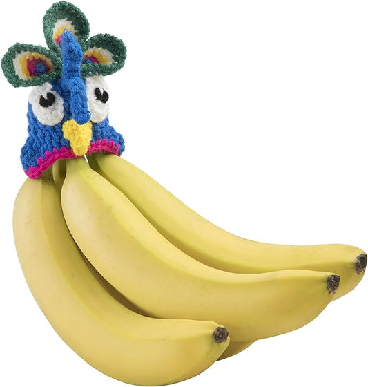 NANA HATS Banana Freshness Preserver, Keep Bananas Fresh Longer, Ideal for Organic Bananas, Innovative Banana Holder for Home Use, Extend Freshness of Your Fruit, AS SEEN ON SHARK TANK, Peacock