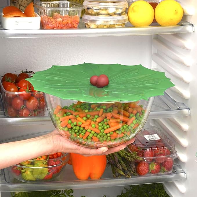 Charles Viancin - Holly Silicone Lid for Food Storage and Cooking - 9''/23cm - Airtight Seal on Any Smooth Rim Surface - BPA-Free - Oven, Microwave, Freezer, Stovetop and Dishwasher Safe