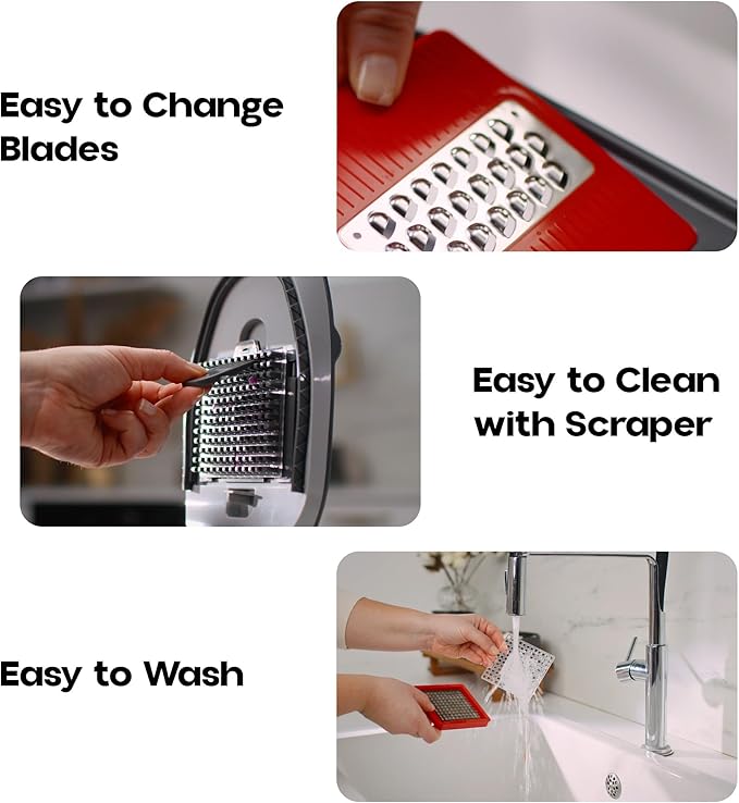 CHOPZILLA Vegetable Chopper and Mandoline Slicer for Kitchen Cuts 18x Faster, Come with 4 Blades, Scraper, & Container, All in 1 Veggie Chopper Vegetable Cutter, French Fry Cutter, Onion, Fruit, Salad