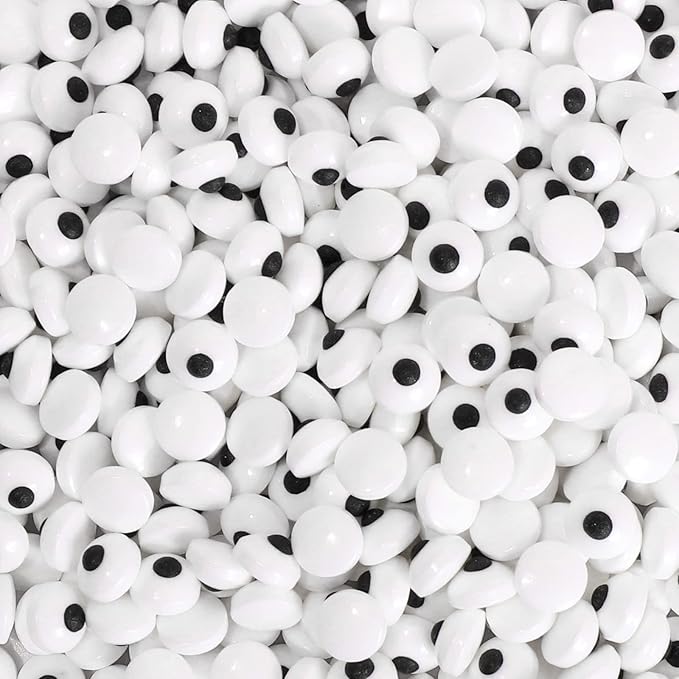 Candy Eyes for Decorating Edible Small Candy Eyes Eyeballs Halloween Sprinkles for Cake Cupcakes Toppers Cookies Baking Decoratings Christmas (1cm Eyes)
