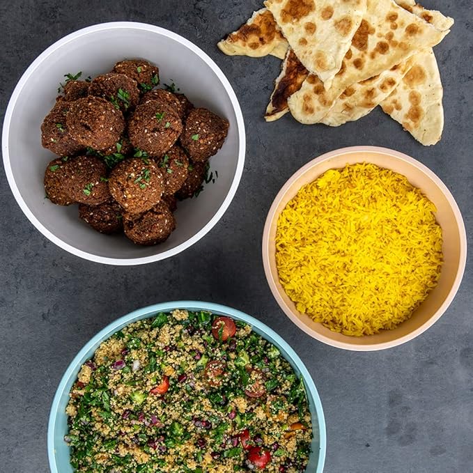 Nordic Ware Prep and Serve Mixing Bowls Set, 3-Piece, Earth-Tones