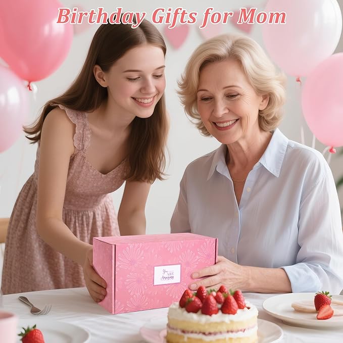 Mom Birthday Gifts for Mom from Daughter Son - Funny Christmas Birthday Gifts Ideas for New Moms Mother - 14Oz Ceramic Coffee Mug, Heart-Shaped Jewelry Dish, Gift Boxed Set, 10pcs - Best Moms Gift