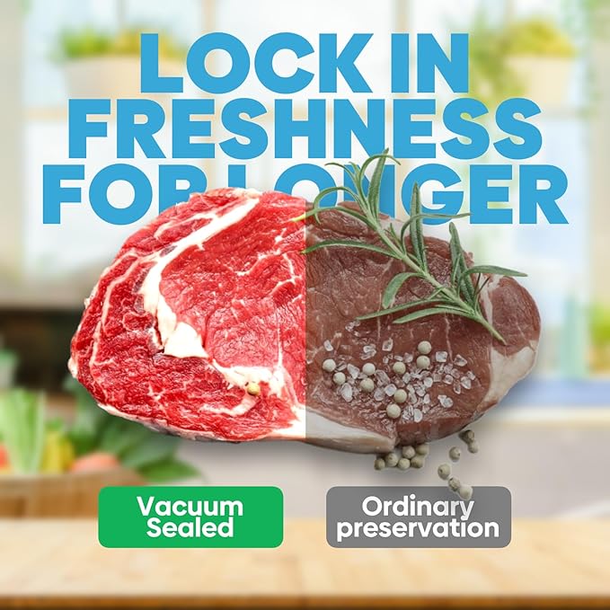 Chamber Vacuum Sealer Bags,8"x12" 200 Pcs Pre-cut Chamber Machine Pouches,Heavy Duty Chamber Vacuum Bags for Commercial Sealer,Food Storage,Meal Prep,Sous Vide,Meat Cheese Goods, BPA Free