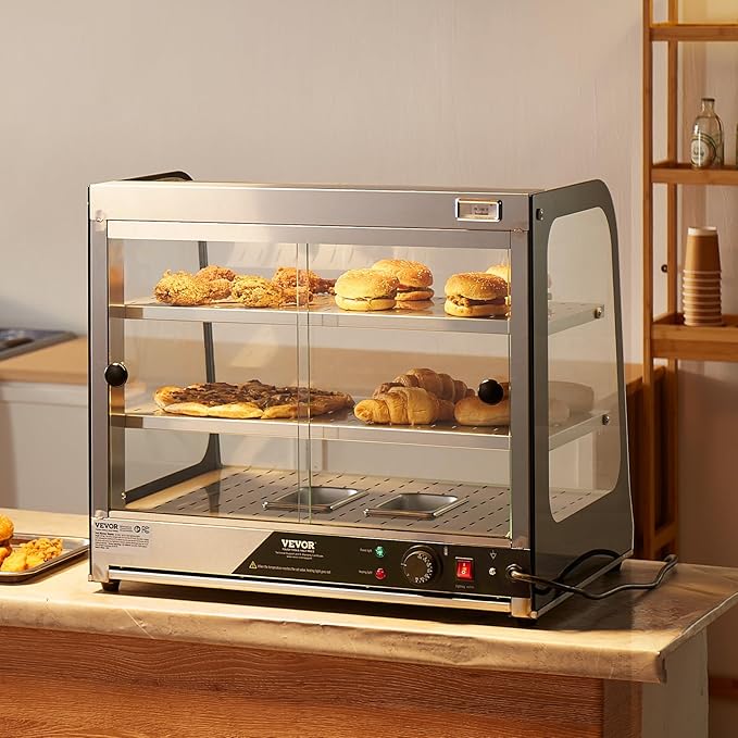 VEVOR foof Warmer Display (2-Tier)