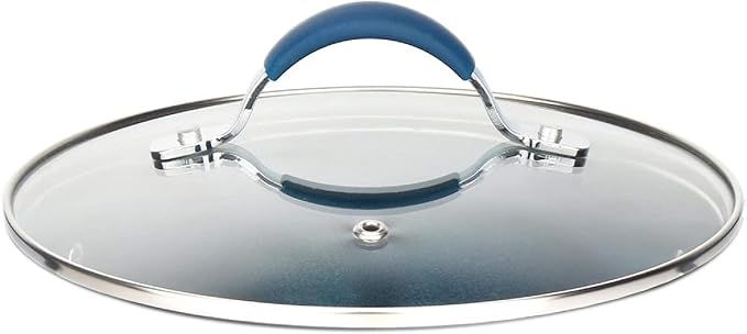 NutriChef " Dutch Oven Pot Lid - See-Through Tempered Glass Lids (Works with Model: NCCW11DS)"