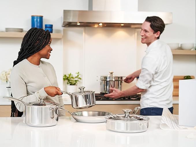 Le Creuset Tri-Ply Stainless Steel 10 pc. Cookware Set