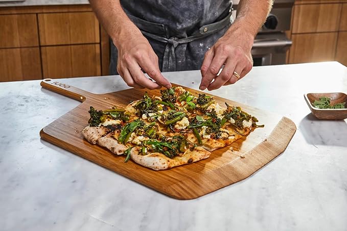 Ooni 16” Bamboo Pizza Peel – Wooden 16 Inch Serving Board, Pizza Spatula Paddle, Pizza Oven Accessories