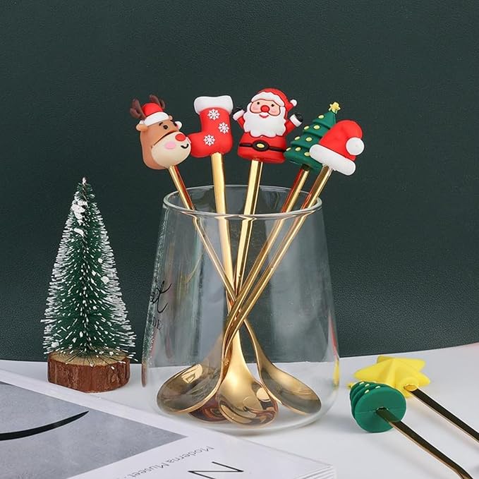 Christmas Spoon Stainless Steel 6-piece Gift Box