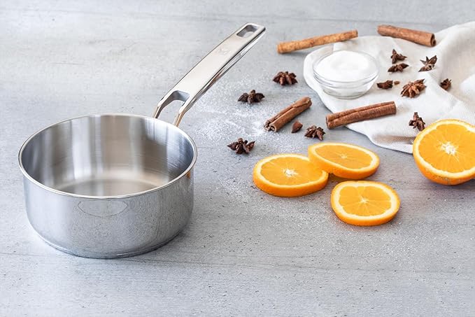 BRA COOKWARE Signature 12 Piece Cookware Set | Stainless Steel Professional Kitchenware Set | 2 Pots, 1 Sauté Pan, 3 Frying Pans, 1 Saucepan, 1 Colander, 4 Lids | All Stovetop Compatible | PFOA Free