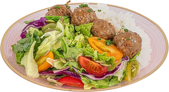 Restaurantware Plastic Plates 100 Pcs 7.25" Gold Rimmed Disposable Plates Heavy-Duty Pink Translucent Rippled Plastic Dinner Servers for Party, Weddings, Salads, Desserts, and Appetizers