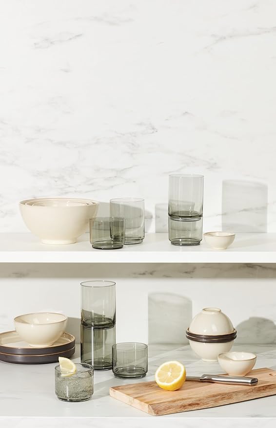 Lenox Tuscany Classics 4Pc Short Glasses, 1.10, Black