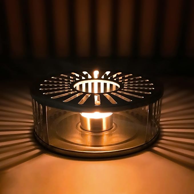 Creano Teapot Warmer Made of Stainless Steel with Tea Light Holder - Tea Warmer Suitable for All Teapots - Stable Does not Rattle