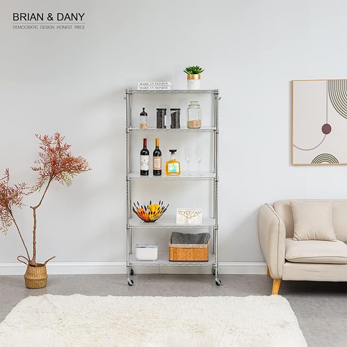 BRIAN & DANY Wire Shelf Liner 18" X 36", Heavy Duty Shelf Liners for Wire Shelving, Waterproof Protector Mats, Set of 4, Transparent