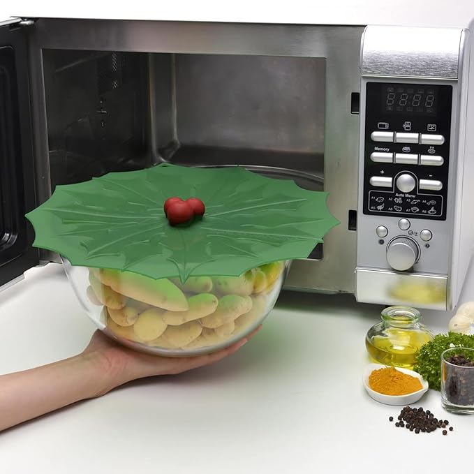 Charles Viancin - Holly Silicone Lid for Food Storage and Cooking - 9''/23cm - Airtight Seal on Any Smooth Rim Surface - BPA-Free - Oven, Microwave, Freezer, Stovetop and Dishwasher Safe