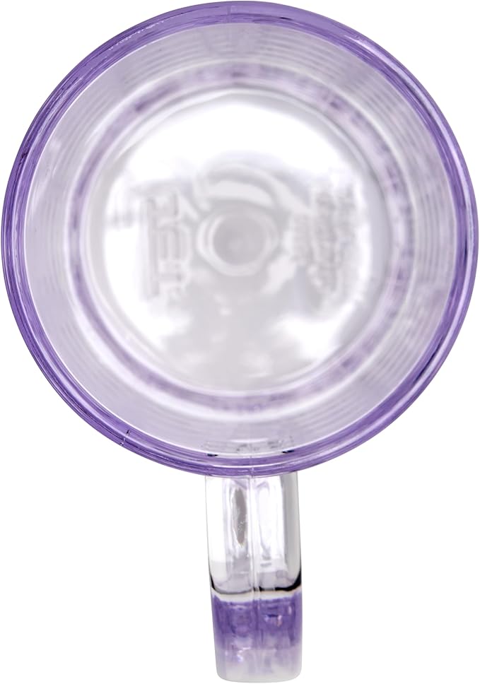 G.E.T. 00084-1-SAN-CL-EC Shatter-Resistant Plastic Beer Mug - Stein, 12 Ounce, BPA Free (Set of 12)