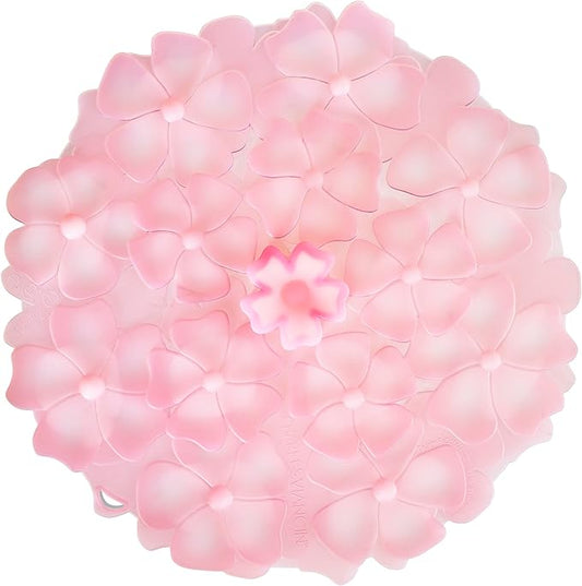 Charles Viancin Silicone Lids - Geranium Silicone Bowl Covers/Airtight Pan Lid (9 Inch Light Pink)