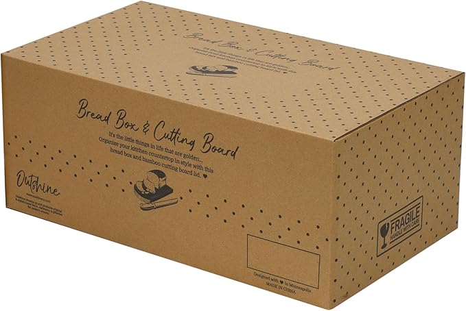 Black Bread Box, Rustic Bread Box, Vintage Bread Box for Kitchen Countertop, Bread Bin Black