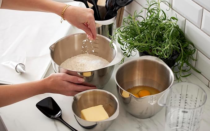 Rosti Precision Craft Mixing Bowl Set 3 Liter Elevate Your Culinary Experience Stylish Nesting Bowls for Effortless Cooking and Baking