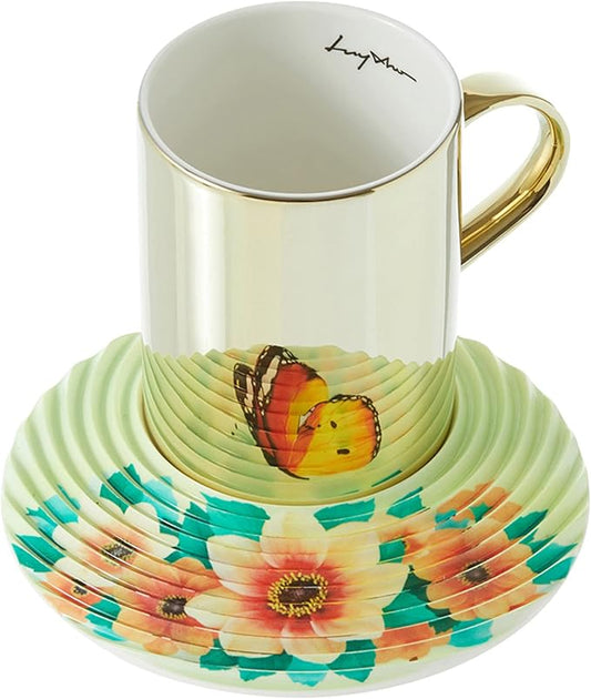 Luycho] On Flowers Series_Red&Yellow Butterfly_12oz